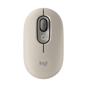 Logitech POP MOUSE with Emoji - Mist Sand