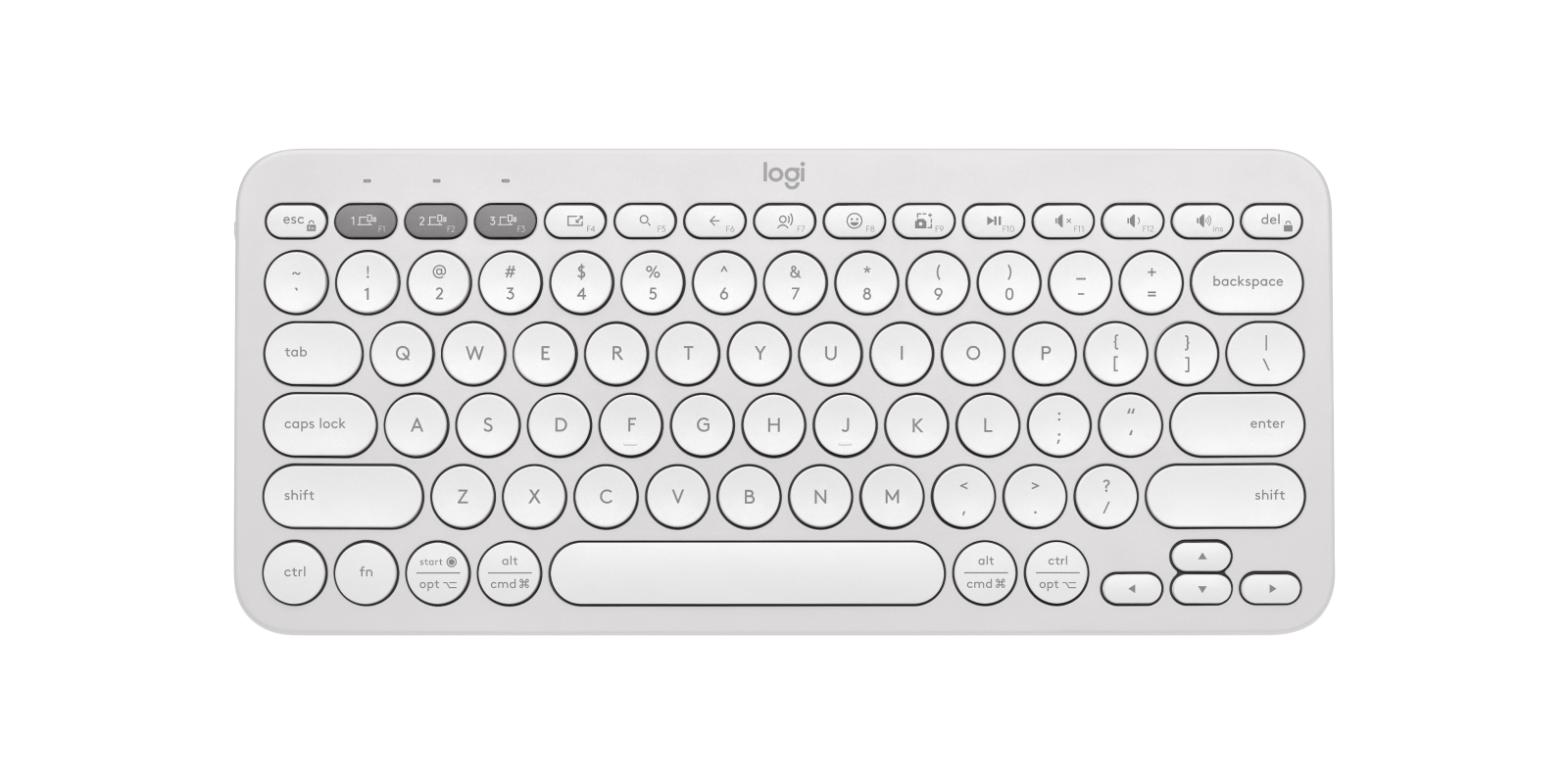 Logitech K 380s Pebble Keys 2 - Tonal White