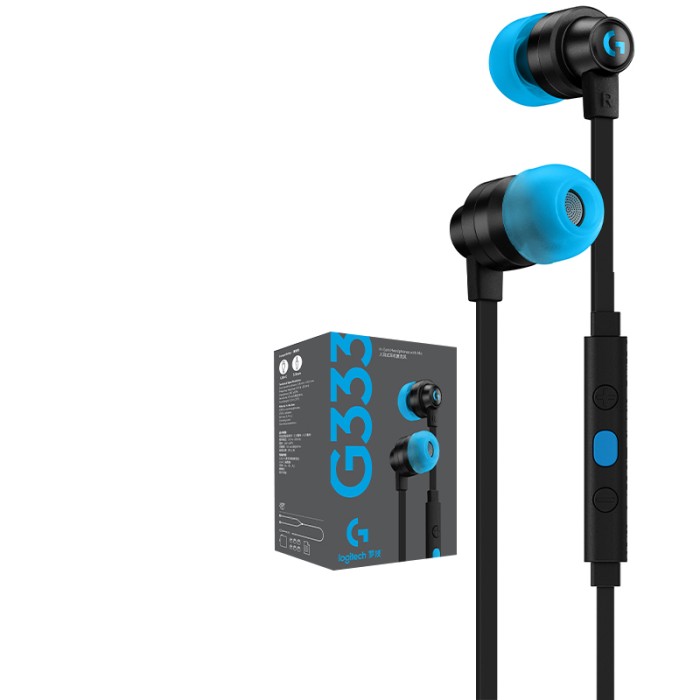 Logitech G 333 Gaming Earphone - Black - Image 2