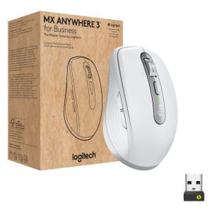 LOGITECH MX Anywhere 3 for Business Compact Performance Mouse - Pale Grey