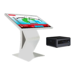 DigiSIGN Interactive Display 43S White Table Stand with Mini PC i5 (Touchscreen)