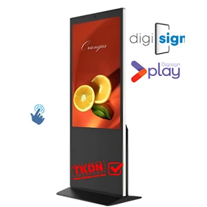 DigiSIGN Interactive Slim Floorstand Pro 55 Inch (CP55B) with Digisign Play